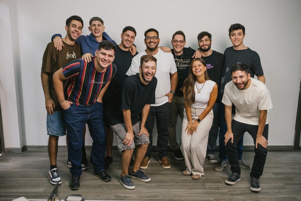 The Kairox Lab team together in their workspace